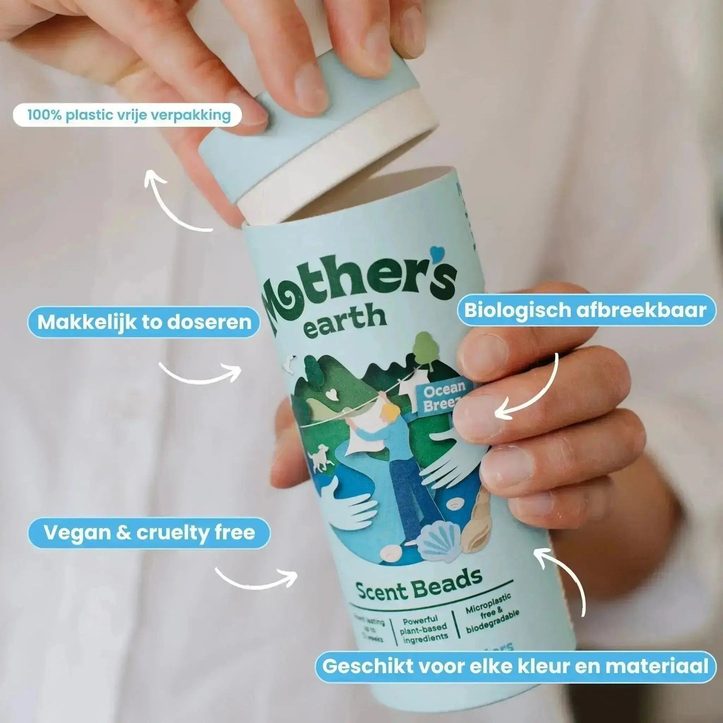 Milieuvriendelijke Wasstrips + Geurparels Voordeelbundel Mother's Earth