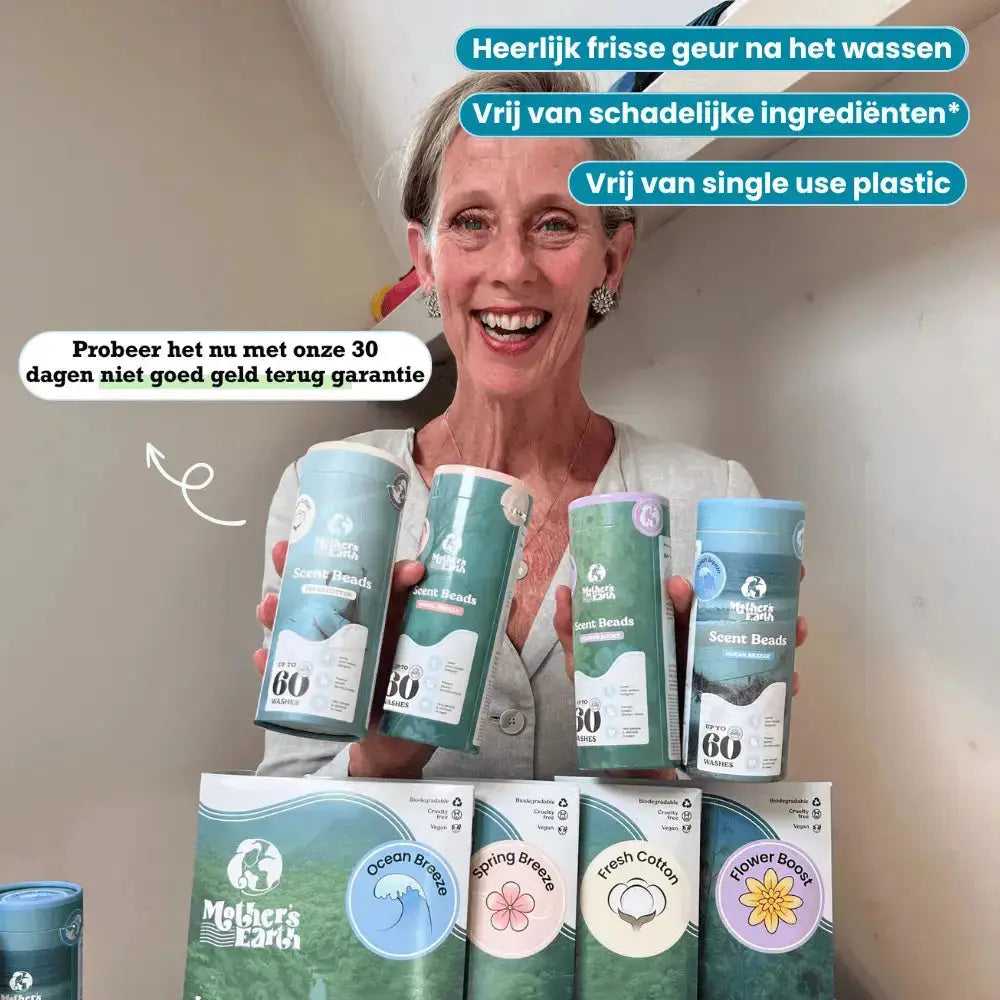 Milieuvriendelijke Wasstrips + Geurparels Voordeelbundel Mother's Earth