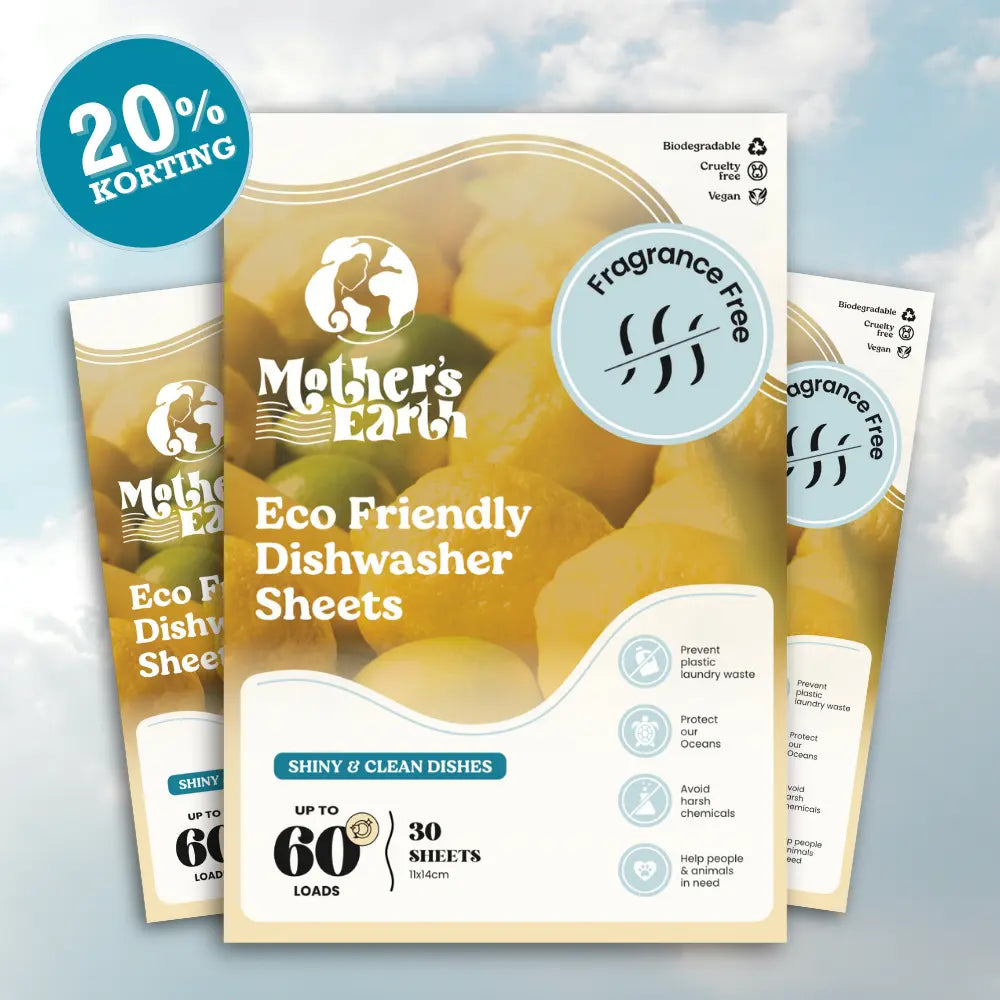 Milieuvriendelijke Vaatwasstrips | 180 Wasjes + Gratis Cadeaus Mother's Earth