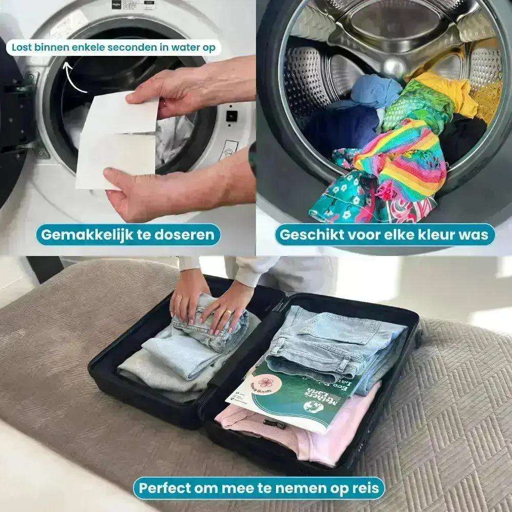 Milieuvriendelijke Wasstrips | 60 Wasjes Mother's Earth