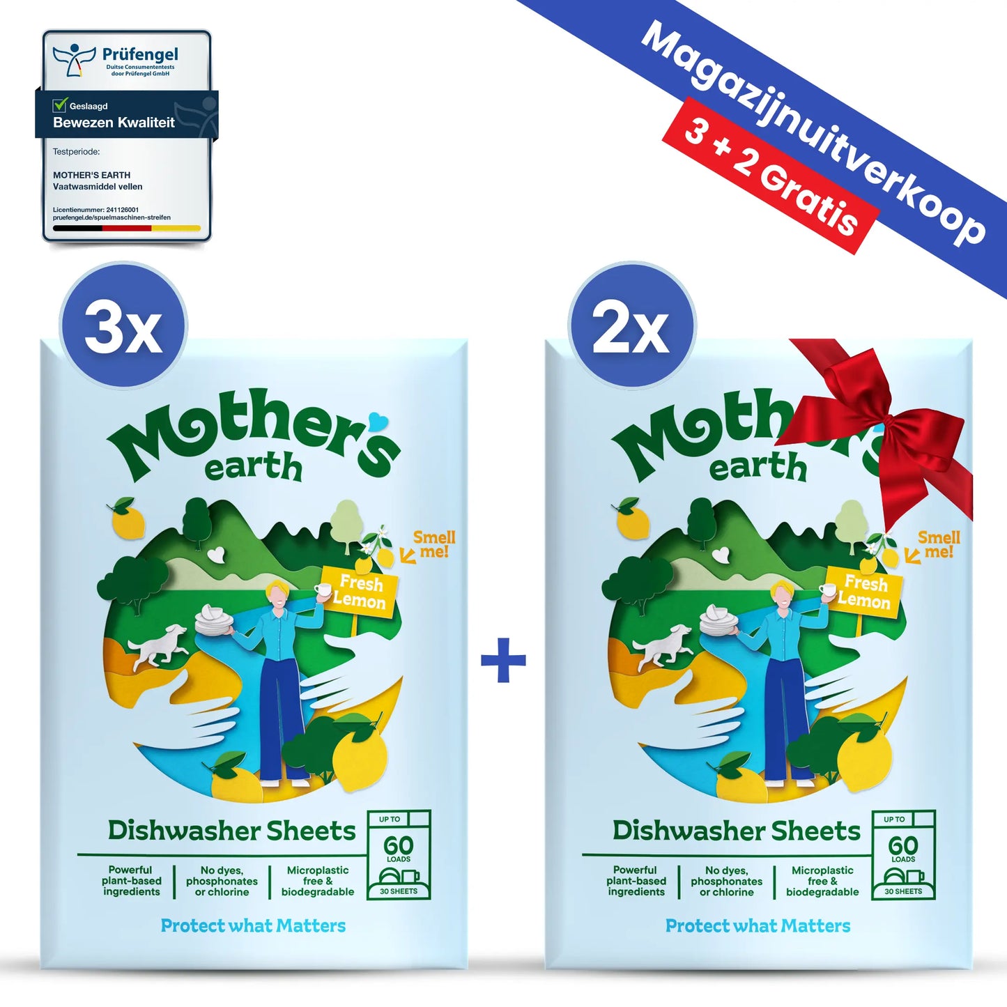 Milieuvriendelijke Vaatwasstrips Mother's Earth