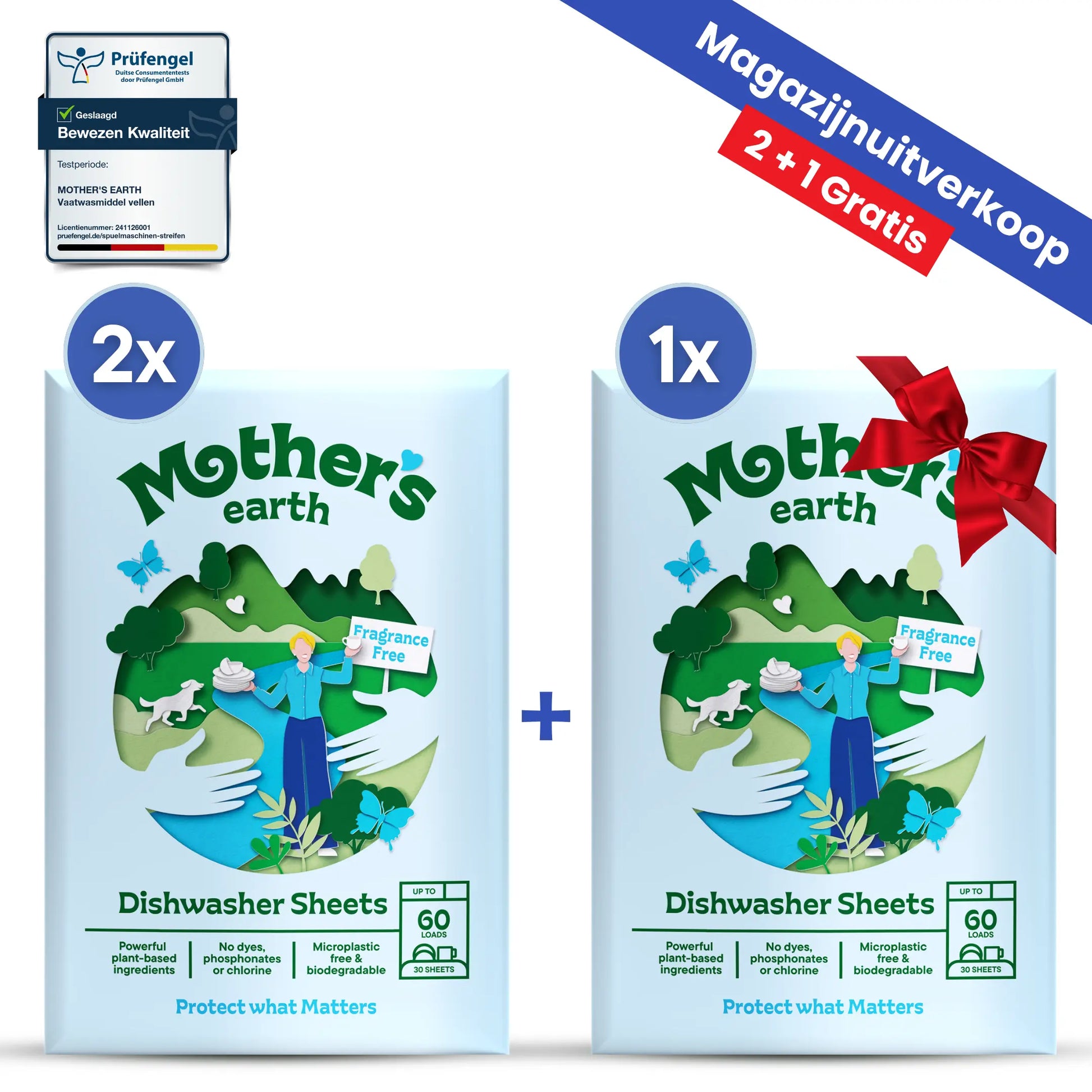 Milieuvriendelijke Vaatwasstrips Mother's Earth