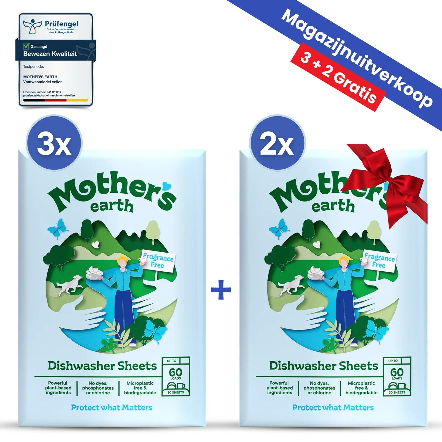 Milieuvriendelijke Vaatwasstrips Mother's Earth